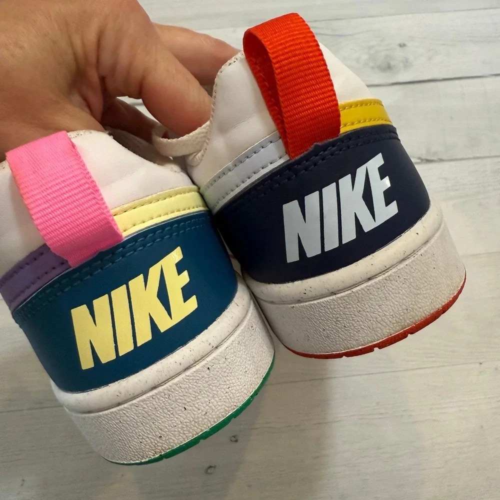 Nike Kids' Court Borough‎ Sneaker white colorblock big kids size 5
